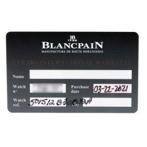 Blancpain Fifty Fathoms Titanium Black Dial Mens Watch