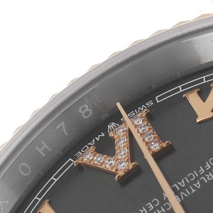 Rolex Datejust 36 Steel EveRose Gold Diamond Unisex Watch 