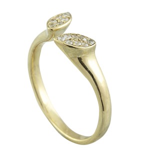 0.15 Carat 14K Yellow Gold Diamond Ring