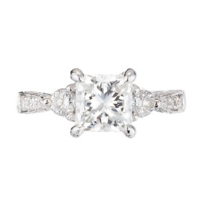 Peter Suchy GIA Certified 2.02 Carat Diamond Platinum Engagement Ring