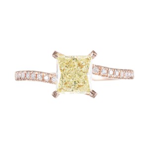 Peter Suchy GIA Certified 1.08 Carat Diamond Rose Gold Engagement Ring