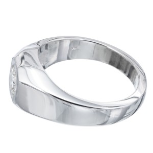 Peter Suchy GIA Certified .70 Carat Diamond White Gold Unisex Ring