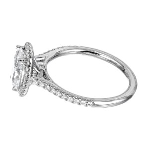 Peter Suchy GIA Certified 1.51ct Diamond Platinum Engagement Ring