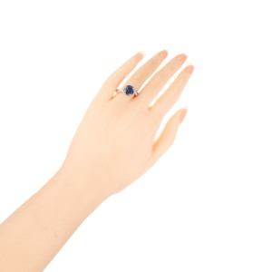 Tacori GIA Certified Sapphire Diamond Platinum Ring