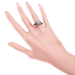 Peter Suchy Round Diamond Halo Engagement Ring Platinum GIA Certified 