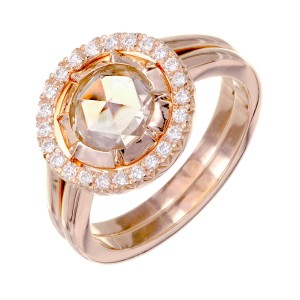 Peter Suchy 1.14 Carat Diamond Rose Gold Engagement Ring
