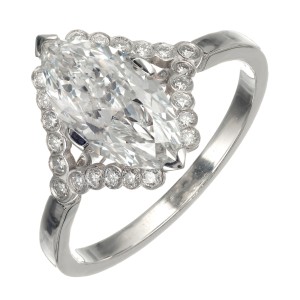 Peter Suchy 1.78 Carat Diamond Platinum GIA Certified Engagement Ring