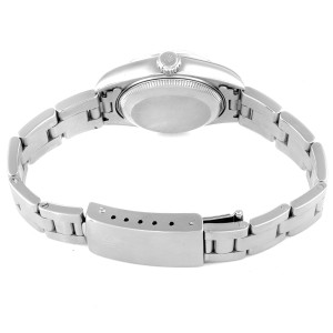 Rolex Date Black Dial Oyster Bracelet Steel Ladies Watch 