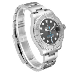 Rolex Yachtmaster Steel Platinum Rhodium Dial Mens Watch