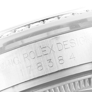 Rolex Datejust Midsize 31 Steel White Gold Diamond Watch 