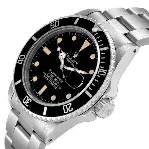 Rolex Submariner Date Steel Mens Vintage Watch 