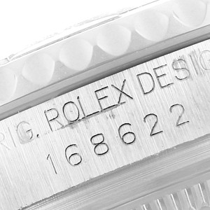 Rolex Yachtmaster 35mm Midsize Steel Platinum Mens Watch 