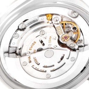 Rolex Midsize 31 Black Dial Domed Bezel Steel Ladies Watch 