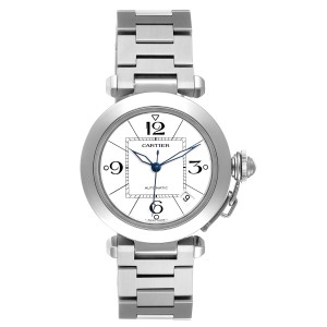 Cartier Pasha C White Dial Automatic Steel Unisex Watch 