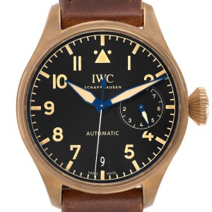 IWC Big Pilot Bronze Titanium Black Dial Mens Watch 