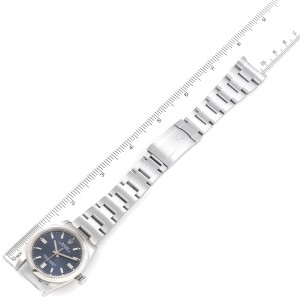 Rolex Oyster Perpetual Blue Dial Steel Mens Watch 126000 
