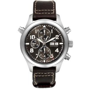 IWC Pilot Flieger Chronograph Day Date Automatic Watch 