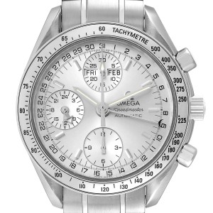 Omega Speedmaster Day Date Chronograph Steel Mens Watch  Card