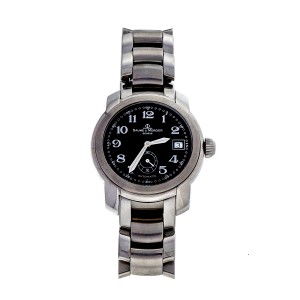 Baume & Mercier Black Dial Automatic Steel Capeland Wrist Watch