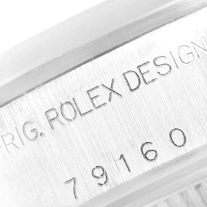 Rolex Date 26 White Dial Domed Bezel Steel Ladies Watch 79160