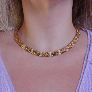 Bvlgari Bulgari Parentesi Gold Diamond Necklace