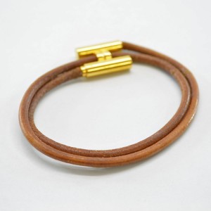 Hermes Metal Leather Bracelet 