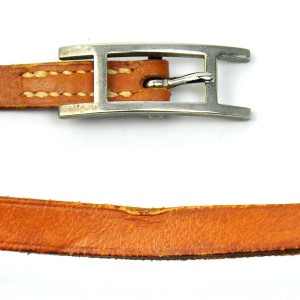 Hermes Leather And Metal Bracelet  