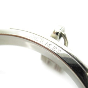 Hermes Metal Leather Bangle Bracelet  