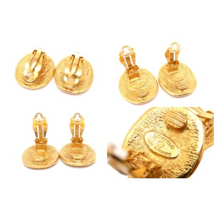 Chanel Metal Gold Earrings 