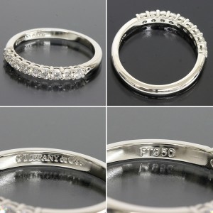 Tiffany & Co. Pt 950 Platinum Ring Size 6.75