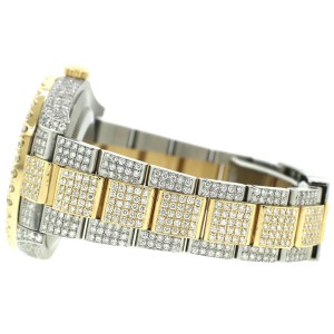 Rolex Datejust II 2-Tone Yellow gold/steel 41MM Oyster 15.2CT Diamond Watch 116333