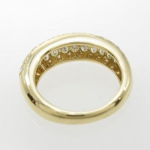 Cartier 18K Yellow Gold Mimi Diamond Ring  Size: 5.75