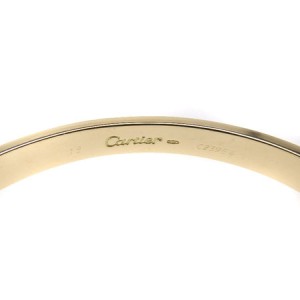 Cartier 18K Yellow Gold Love Bracelet 