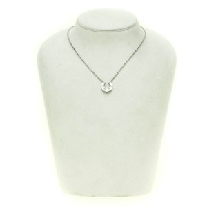 Hermes 18K White Gold Diamond Necklace 