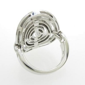 Bulgari 750 White Gold Astrale Cerchi Ring 