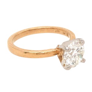 GIA Certified 1.51 Carat Round Diamond Engagement Ring