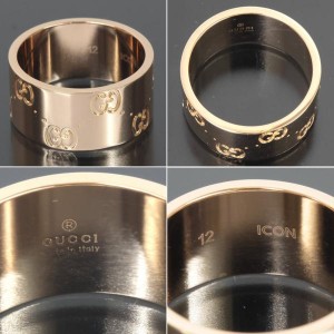 Gucci 18K Pink Gold Wide Ring 