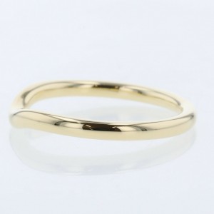 TIFFANY & Co 18k Yellow Gold Curved band Ring LXGBKT-691