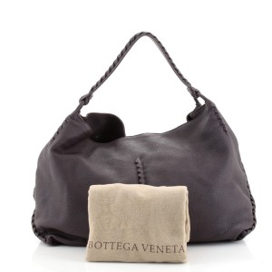 Bottega Veneta Loop Open Hobo Cervo with Intrecciato Detail Large