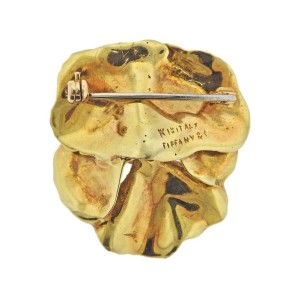Tiffany & Co Pansy Flower Gold Brooch Pin