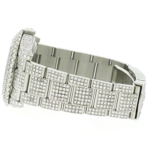 Rolex Datejust 36mm 116200 Pave Diamond Steel Watch w/16.9CT Diamond Bezel/Lugs/Bracelet/Arabic Dial/B&P