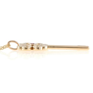 TIFFANY & Co 18K Pink Gold Heart Key Necklace 