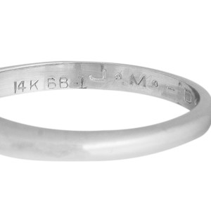 14k White Gold Diamond Engagement Ring