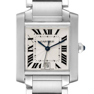 cartier tank francaise large steel