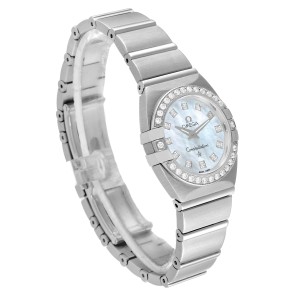 Omega Constellation 24 MOP Diamond Ladies Watch 