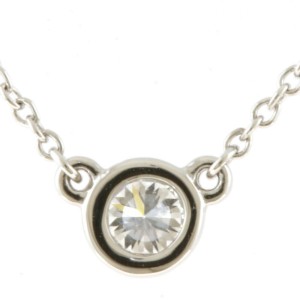 TIFFANY & Co 950 Platinum diamond Necklace 