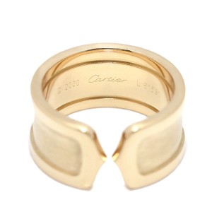 Cartier 18K Yellow Gold  Logo Ring 