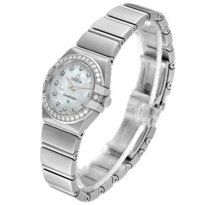 Omega Constellation 24mm MOP Diamond Watch