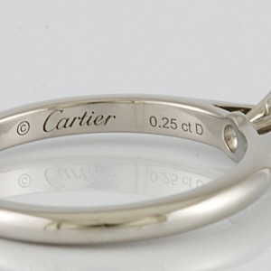 CARTIER 950 Platinum  Ring US 5.75, EU51 LXKG-728
