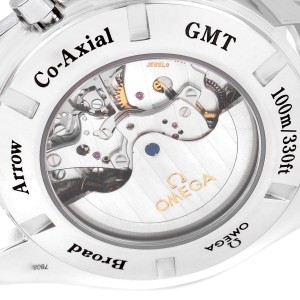 Omega Speedmaster Broad Arrow Co-Axial GMT Steel Mens Watch 
